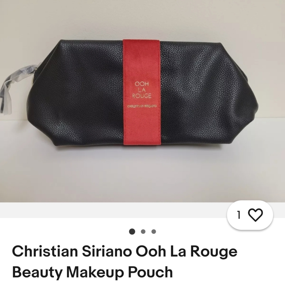 OOH LA ROUGE Pouch NWOT 12 X 5 X 4